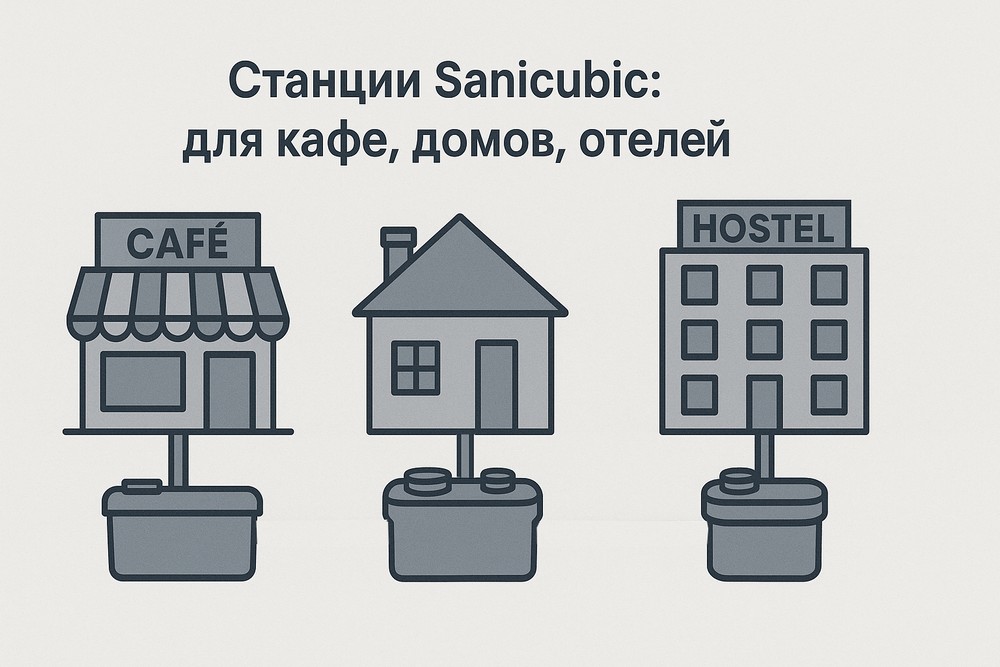 SFA Sanicubic - оптимальное решение для средних и больших частных, коммерческих и общественных объектов