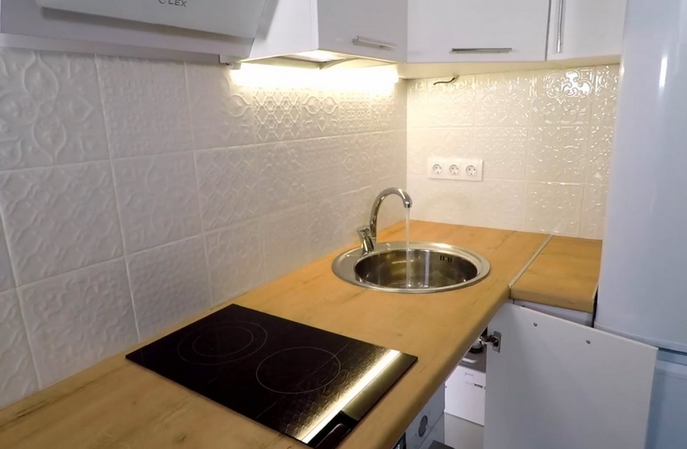 Интерьер одной из студий после перепланировки