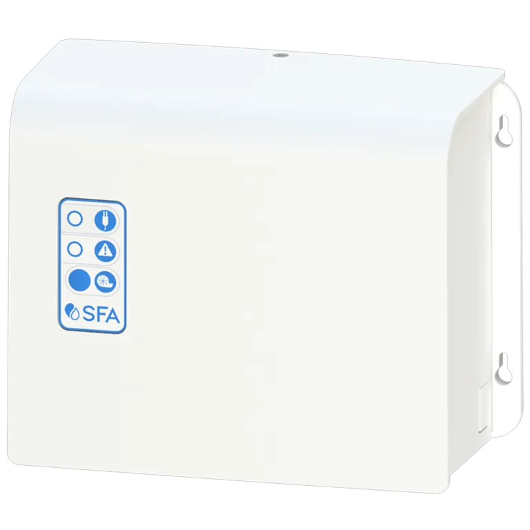 Панель управления с визуальной и звуковой сигнализацией для контроля насосной станции