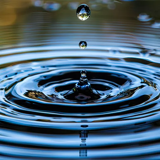 Water drop square image