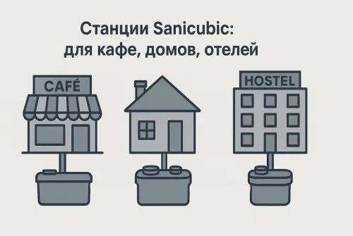 SFA Sanicubic - оптимальное решение для средних и больших частных, коммерческих и общественных объектов
