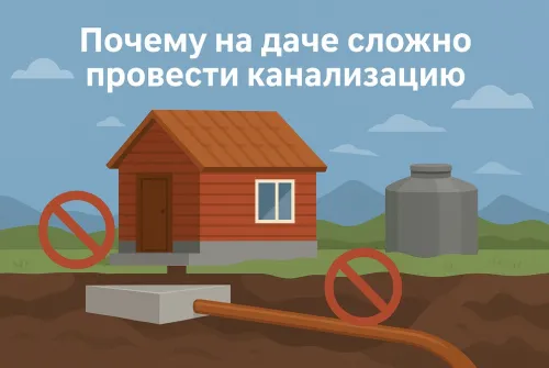 Канализация на даче
