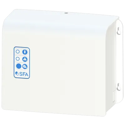 Панель управления с визуальной и звуковой сигнализацией для контроля насосной станции