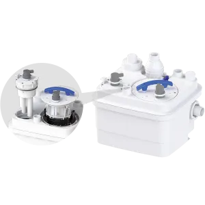 Дополнительный вид Sanicubic 1 WP, станция подъема для установки для серых/чистых вод