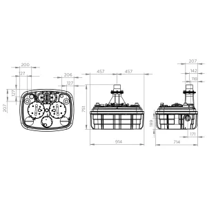 Размеры Sanicubic 2 VX S.