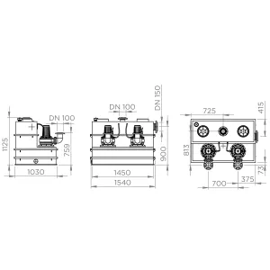 Размеры Sanicubic 2 SC3.0 T.