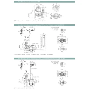 Схема размеров Sanipump VX 50.1 S.
