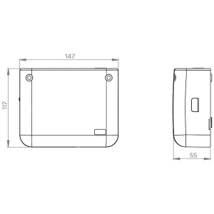 Схема размеров Sanicondens Clim Deco.