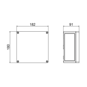 Схема размеров шкафа управления ZPS 1.